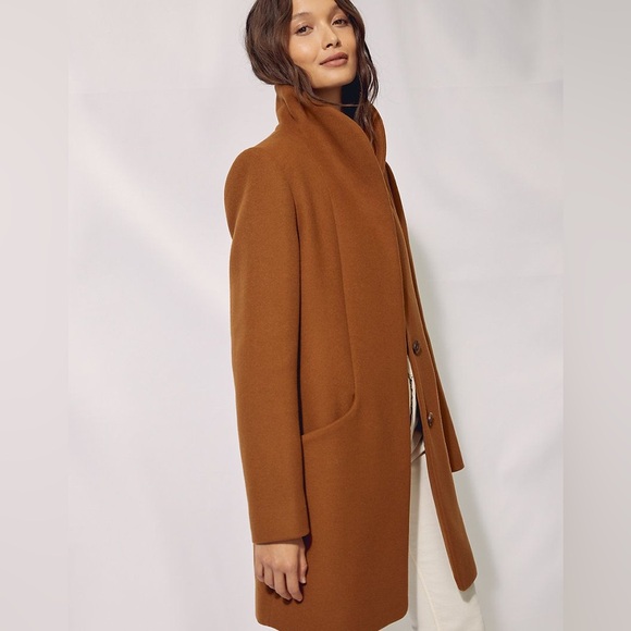 ARITZIA Wilfred Cocoon Camel Wool Cashmere Italy Coat - Picture 2 of 12